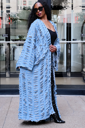 Wrap me in Denim Kimono