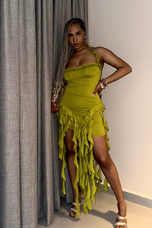El Marina Ruffled Dress
