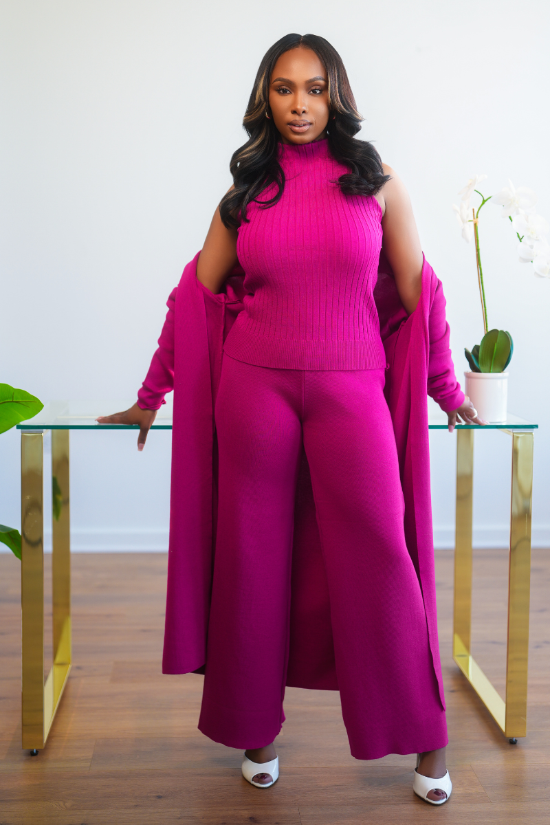 Pink Manhattan Cozy 3-Piece Set