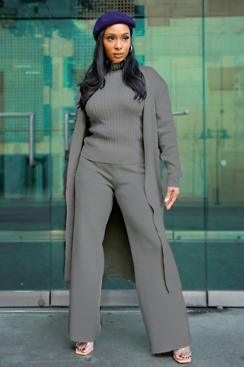 Timeless Ash Gray 3-Piece Set