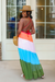 Rainbow Summer Maxi Dress